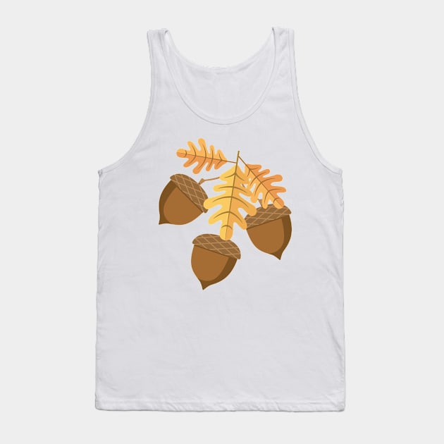 Acorns Tank Top by SWON Design